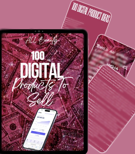 100 Digital Products to Sell E book