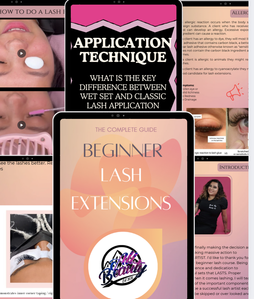Classic and Wet Set Online Lash Extension Course
