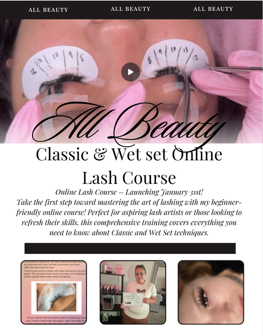 Classic & Wet Set Online Lash Course + Kit